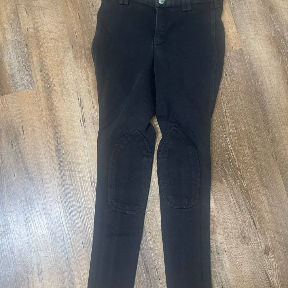 Black Riding Pants with Knee Patches
